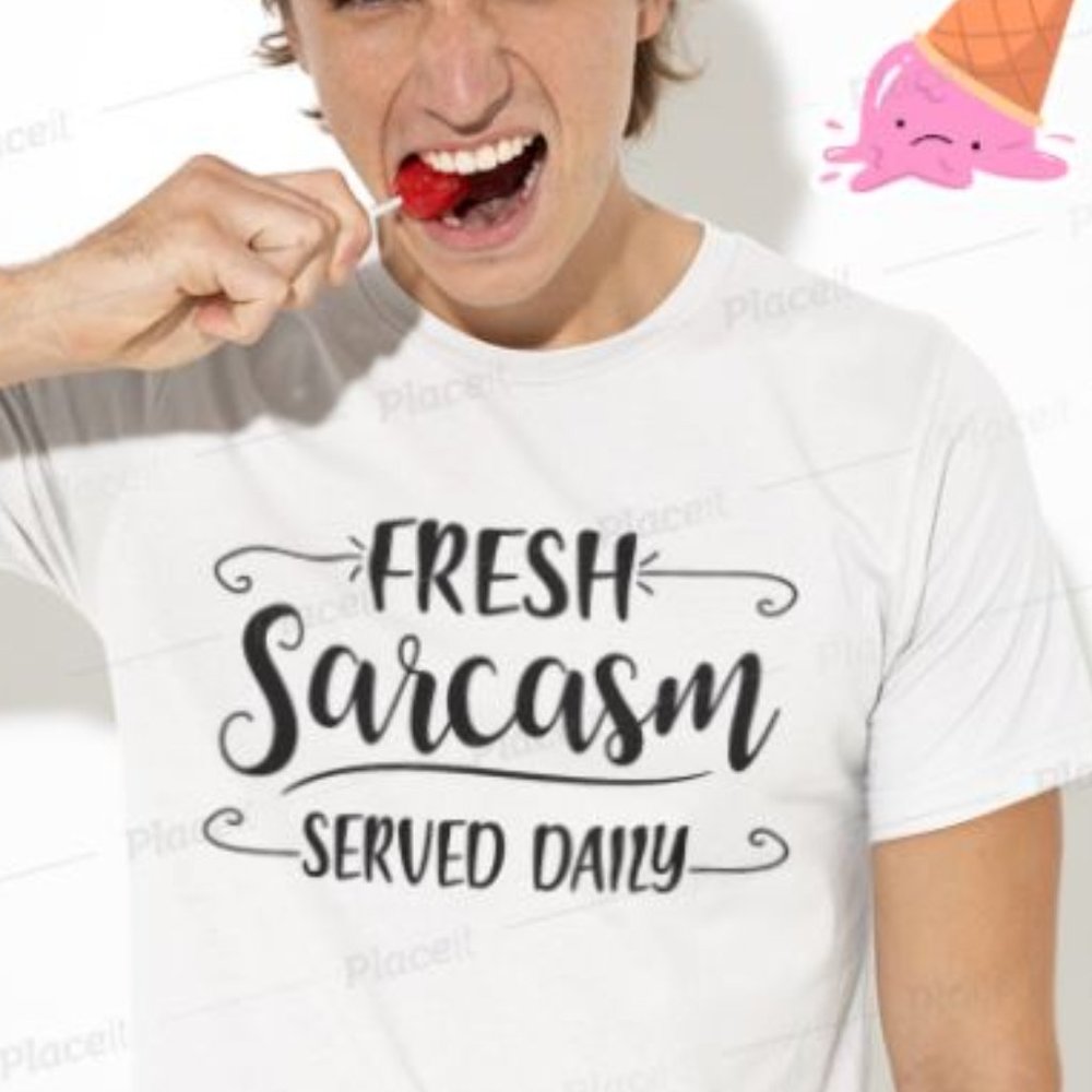 Fresh Sarcasm served daily t-shirt, Funny t-shirt, Unisex custom t-shirt